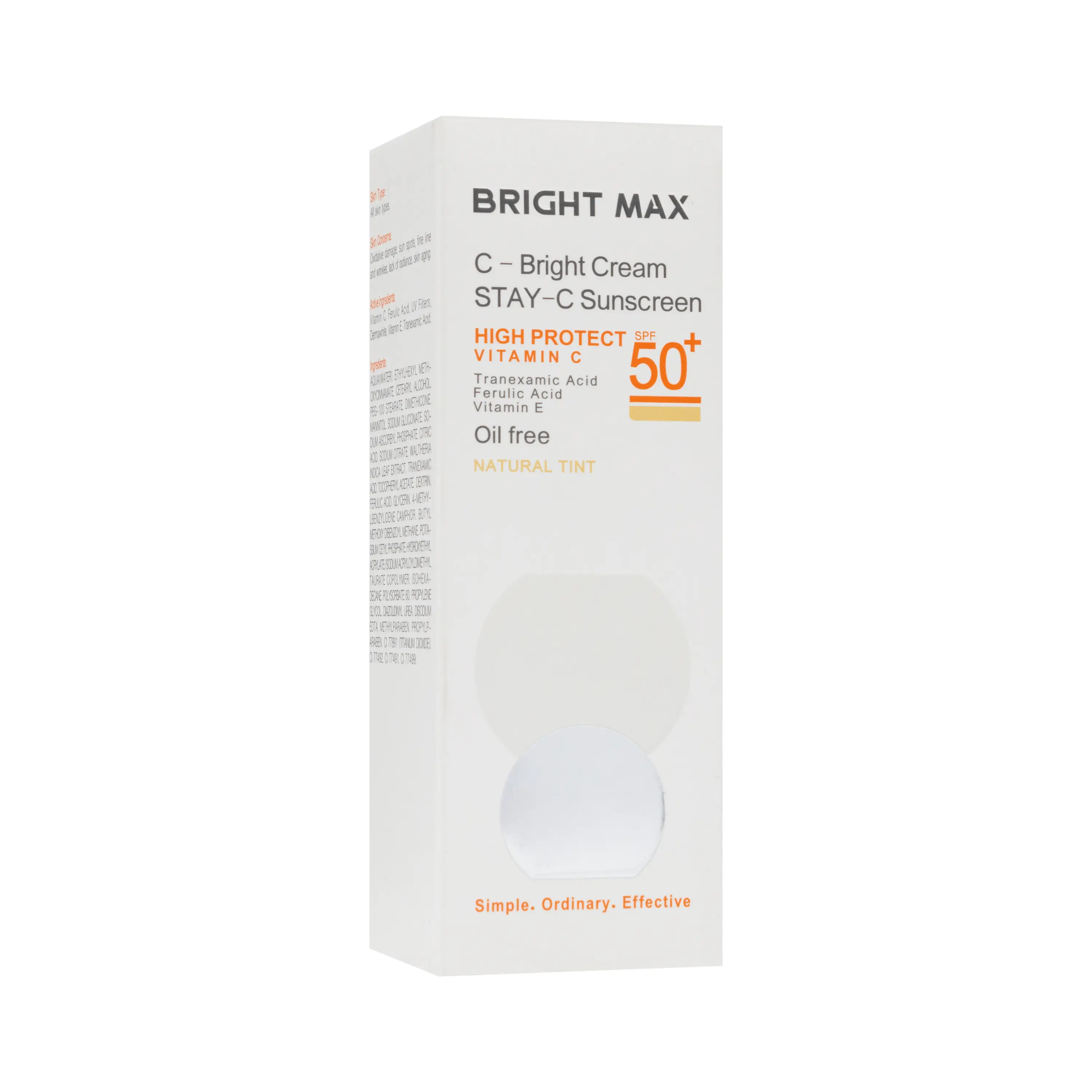 کرم ضد آفتاب ث برایت +SPF50 رنگ طبیعی برایت مکس